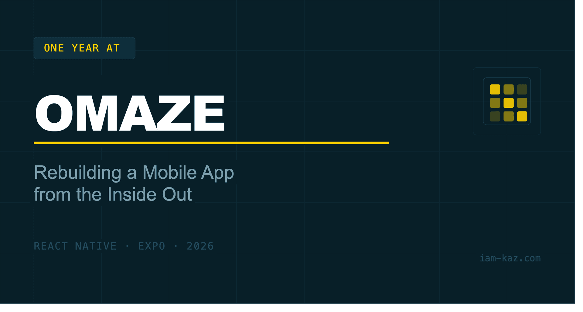 One Year at Omaze: Rebuilding a Mobile App from the Inside Out